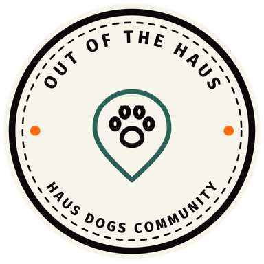 Out of the Haus — the Haus Dogs community badge