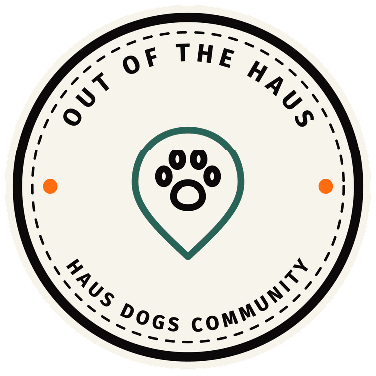 Out of the Haus — the Haus Dogs community badge